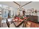 Formal dining room, hardwood floors, and a chandelier at 6646 Park Strand Dr, Apollo Beach, FL 33572