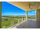 Spacious balcony with water and beach views at 795 Collany Rd # 304, St Petersburg, FL 33715