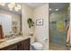 Well-appointed bathroom with granite vanity and walk-in shower at 795 Collany Rd # 304, St Petersburg, FL 33715