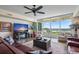 Bright living room boasts water views and comfortable seating at 795 Collany Rd # 304, St Petersburg, FL 33715