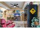 Relaxing recreation room with leather seating and a wine cooler at 795 Collany Rd # 304, St Petersburg, FL 33715