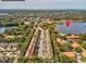 Aerial view showcasing unit 321 and Harbor Lake at 2231 Utopian E Dr # 321, Clearwater, FL 33763