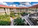 Courtyard with central fountain and surrounding balconies at 2700 Bayshore Blvd # 4304, Dunedin, FL 34698