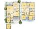 Detailed floor plan showcases the layout of this spacious home, including bedrooms, living areas, and garage at 804 W Peninsular St, Tampa, FL 33603
