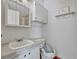 Clean bathroom with granite countertop and updated vanity at 118 Saint Pierres Way, Apollo Beach, FL 33572