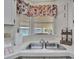 Kitchen features a double sink, white countertops, and a window overlooking the outdoors at 118 Saint Pierres Way, Apollo Beach, FL 33572