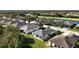 Aerial view of homes near golf course at 1320 Misty Greens Dr, Sun City Center, FL 33573