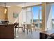 Modern kitchen with breakfast bar and city views at 175 1St S St # 806, St Petersburg, FL 33701