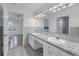 Double vanity bathroom with lots of counter space at 30 Dolphin Dr, Treasure Island, FL 33706