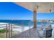Balcony with ocean views and comfortable seating at 800 Collany Rd # 605 & 606, Tierra Verde, FL 33715