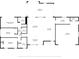 Floor plan showing a spacious layout with 2 bedrooms, 2 baths, living room, kitchen and garage at 485 41St Ave, St Pete Beach, FL 33706