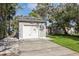 Detached single-car garage with a new door at 946 23Rd S Ave, St Petersburg, FL 33705
