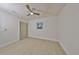 Light and bright bedroom with ceiling fan and window at 1161 Howard St, Clearwater, FL 33756