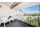 Relaxing balcony offering outdoor seating and a view at 2209 Belleair Rd # C15, Clearwater, FL 33764