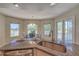 Kitchen with granite counters, eat-in dining area with bay window views, and stainless dishwasher at 3295 Hibiscus Dr, Hernando Beach, FL 34607