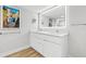Clean bathroom with double vanity and modern fixtures at 6260 Kipps Colony Ct # 204, Gulfport, FL 33707