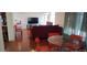 Open concept living room, with hardwood floors at 1182 Norwood Ave, Clearwater, FL 33756