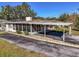 A beautiful home featuring a carport and screened-in patio at 11945 Carmen Ave, Dade City, FL 33525