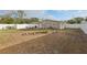 Spacious backyard featuring a privacy fence and small landscaping at 1593 76Th N Ave, St Petersburg, FL 33702