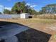 Large backyard with shed and fenced perimeter at 1593 76Th N Ave, St Petersburg, FL 33702
