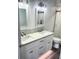 Updated bathroom with double vanity and a walk-in shower at 2292 Austrian Ln # 34, Clearwater, FL 33763