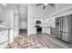 Modern kitchen featuring white shaker cabinets, granite counters, and stainless steel appliances at 2292 Austrian Ln # 34, Clearwater, FL 33763