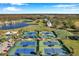 Aerial view of community tennis courts at 29130 Bay Hollow Dr # 3311, Wesley Chapel, FL 33543