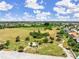 Aerial view of vacant land near water and homes at 4148 Rudder Way, New Port Richey, FL 34652