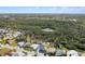 Aerial view showcasing a house nestled in a quiet residential area at 4148 Rudder Way, New Port Richey, FL 34652