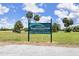 Photo of the Gulf Harbors Neighborhood Park sign at 4148 Rudder Way, New Port Richey, FL 34652
