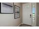 Light and airy entryway with a view and modern door at 721 Sky Shade Dr, Apollo Beach, FL 33572