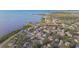 Aerial view of waterfront homes and neighborhood at 1903 Gulf Beach Blvd, Tarpon Springs, FL 34689