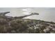 Aerial view of neighborhood near waterfront at 1903 Gulf Beach Blvd, Tarpon Springs, FL 34689