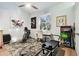 Home gym with exercise equipment and plenty of space at 1903 Gulf Beach Blvd, Tarpon Springs, FL 34689