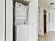 Stackable washer and dryer in convenient closet at 11605 Gulf Blvd # 507, Treasure Island, FL 33706