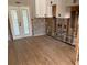 Renovation in progress: Kitchen features new flooring and cabinets at 1779 Shore Acres Ne Blvd, St Petersburg, FL 33703