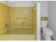 Clean bathroom with shower and toilet at 7430 Buchanan Dr, Port Richey, FL 34668