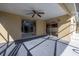 Covered patio overlooking the pool at 7430 Buchanan Dr, Port Richey, FL 34668