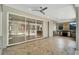 Outdoor kitchen with stainless steel appliances and sliding glass doors at 11305 Sweet Bay Ct, Riverview, FL 33569