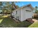 Detached shed with a single garage door at 11305 Sweet Bay Ct, Riverview, FL 33569