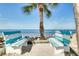Benches facing beach at 3960 Headsail Dr, New Port Richey, FL 34652