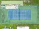 Aerial view of a community tennis court at 4000 William Hume Dr, Zephyrhills, FL 33541