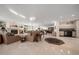 Open living room with wet bar, comfortable seating and marble flooring at 921 Osceola Rd, Belleair, FL 33756