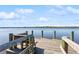Relaxing wooden dock overlooking the calm water at 2113 Sunset Wind Loop, Oldsmar, FL 34677