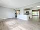 Open concept kitchen with island and stainless steel appliances at 2358 Havana Dr, Clearwater, FL 33764