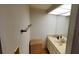 Neutral-toned bathroom with a vanity and ample counter space at 9415 Blind Pass Rd # 905, St Pete Beach, FL 33706
