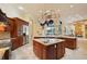 Large kitchen with double island, granite counters and stainless steel appliances at 3921 Mimosa Pl, Palm Harbor, FL 34685