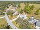 Aerial view showcasing the home's curb appeal and neighborhood at 5592 Fairway Dr, Ridge Manor, FL 33523
