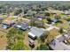 Aerial view highlighting the home's private backyard at 5592 Fairway Dr, Ridge Manor, FL 33523