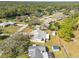 Aerial view of property showing surrounding homes and landscape at 5592 Fairway Dr, Ridge Manor, FL 33523